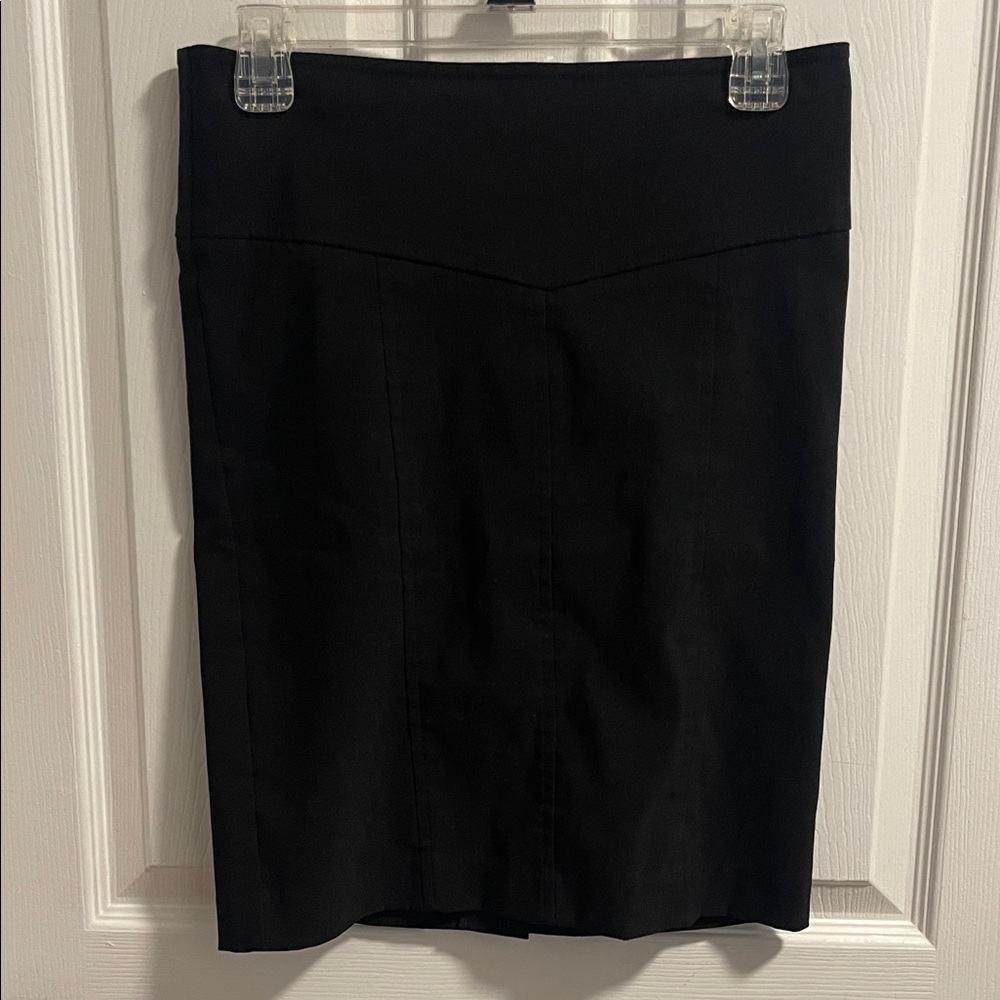 Grass Collection Classic Black Pencil Skirt